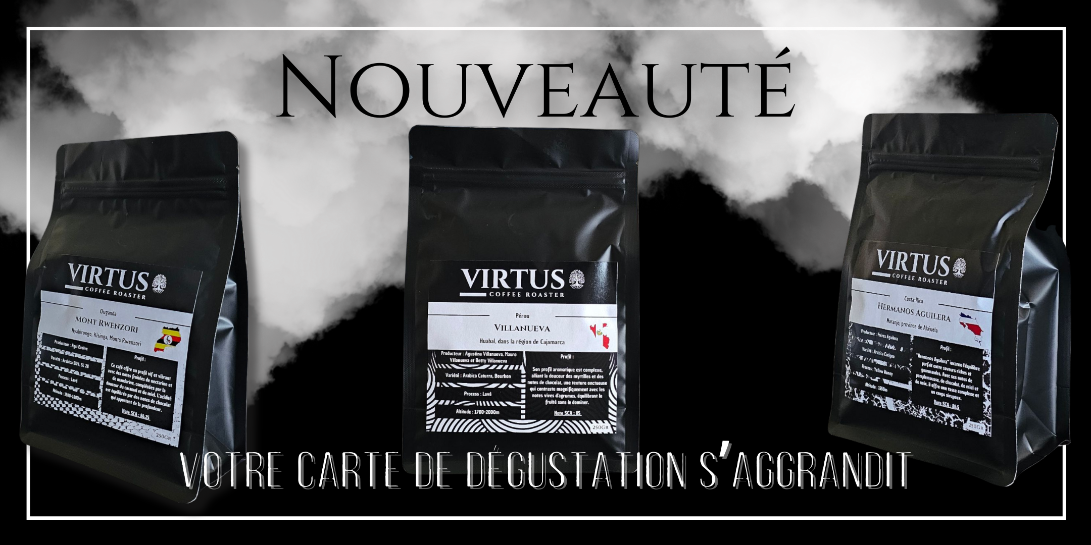 Nouveaux cafés de spécialité Virtus Coffee Roaster