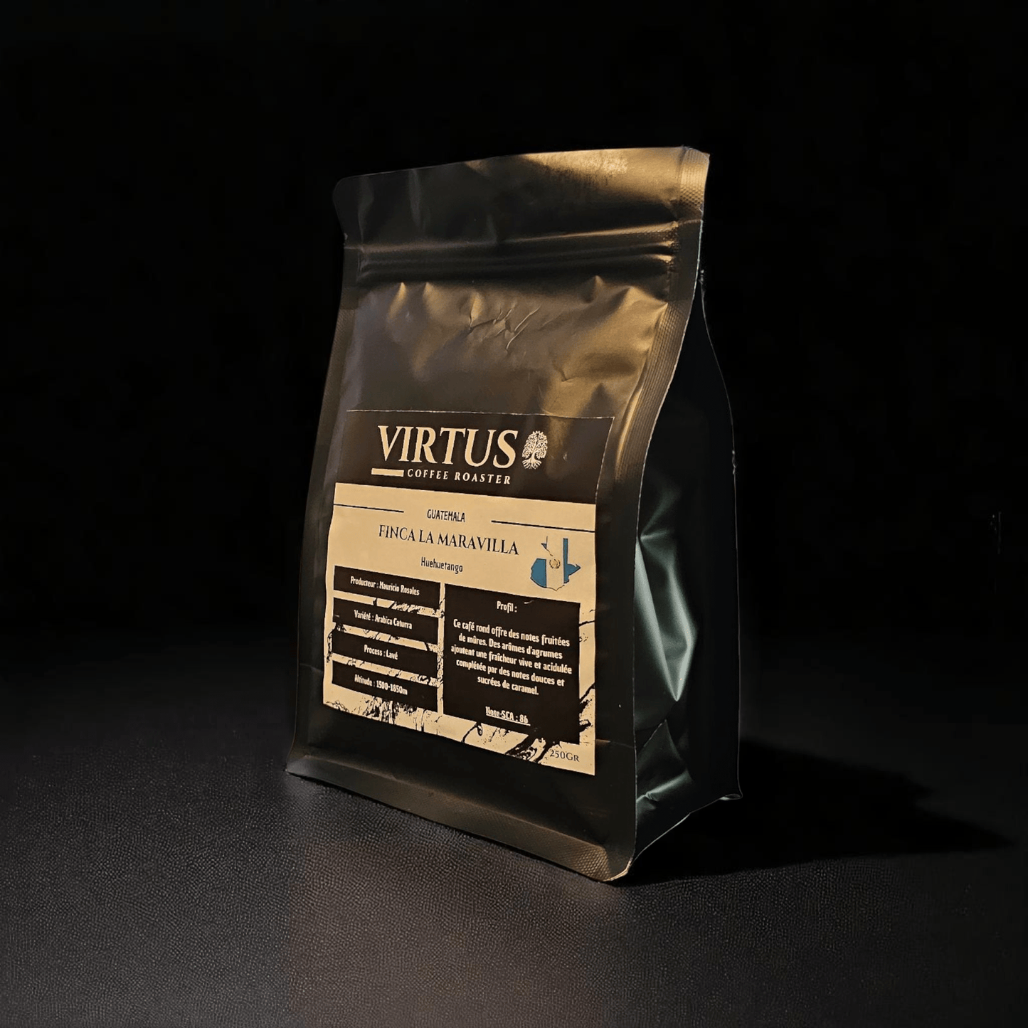 - Guatemala | Finca La Maravilla | Café de spécialité | Note SCA 86 | Café rond aux notes de mûres, d'agrumes et de caramel - Virtus Café